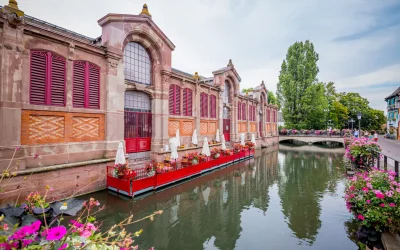 Marché couvert de Colmar en fête