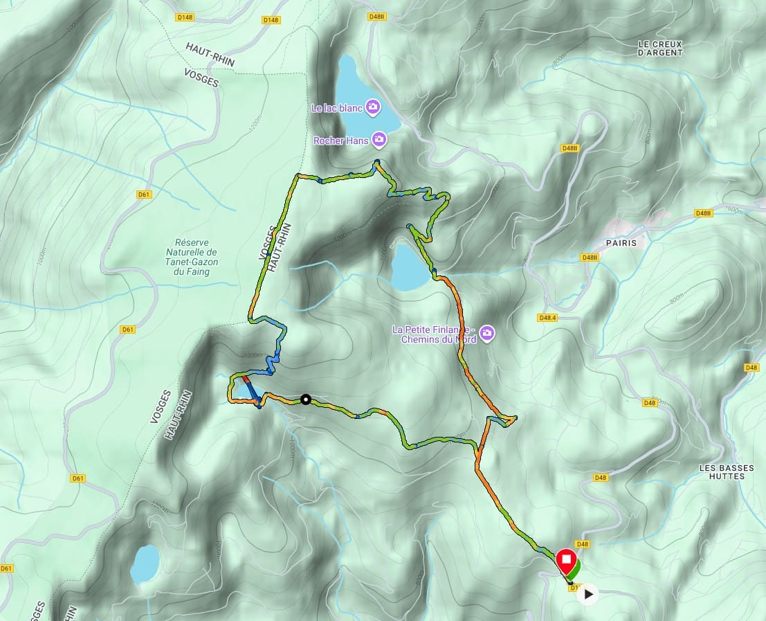 circuit proposé autour des lacs